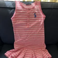 POLO ノースリーブ ワンピース ピンク