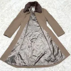 組曲 オンワード樫山 KUMIKYOKU コート(M)ラビットファー Aライン