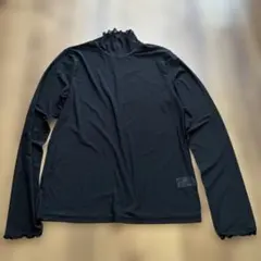 GU メロウネック シアーカットソー ブラック Sのサムネイル