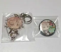 刀剣乱舞　アニメイトカフェ　物吉貞宗　缶バッジ　アクリルキーホルダー