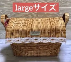 蓋付き布バスケット(largeサイズ)①