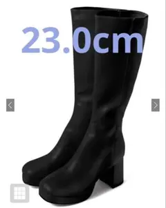 ブラック ロング ブーツ gd1431 GRL