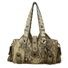 Chloé Silverado leather Python hand bag