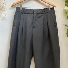 ZARA　ザラ　チャコールグレー　ツータックパンツ レディースパンツ