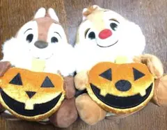 チップとデールハロウィンぬいぐるみ（おまけペットボトルぬいぐるみ）