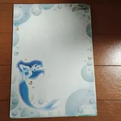 ディズニープリンセス　お手紙　　便箋　レター　13枚　平成　リトルマーメイド