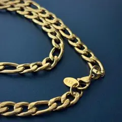 最高品質 k18 ネックレス 刻印 18k フィガロ チェーン 喜平 シンプル