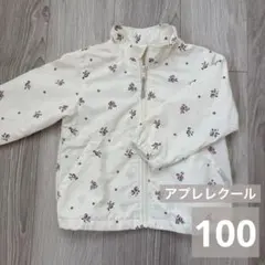 アプレレクール 花柄 ウィンドブレーカー 薄手アウター 春アウター 100cm