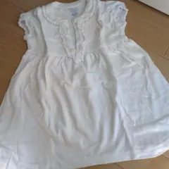 ポロ　ラルフローレン　半袖ワンピース　白　90cm　24М