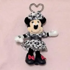 ミニーマウス ヒョウ柄 ぬいぐるみチャームのサムネイル