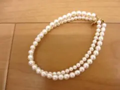美品 田崎真珠 タサキ TASAKI K18 ベビーパール 2連 ブレスレットのサムネイル