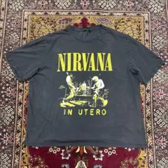 ニルヴァーナ インユーテロ 両面プリント バンド Tシャツ