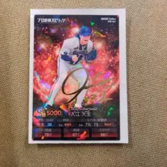 カルビープロ野球チップス　大江大生 金箔サインキラカード