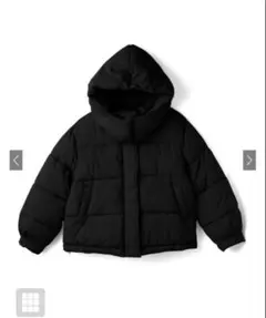 GRLフード付き2way中綿ダウンジャケット ブラック 【kd20】　新品未使用