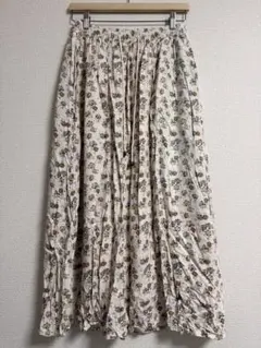GU 花柄ロングスカート L