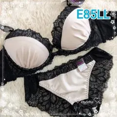 【E85】ブラショーツセット♥️️ブラックレース マットベージュ♬️️1502