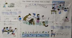 A　生地　高原ゆかりさん　パネル　約105cmx56cm