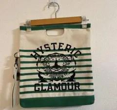 HYSTERIC GLAMOUR ストライプ クラッチバッグ