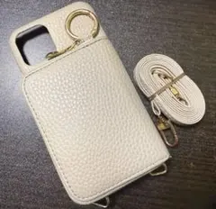 iPhone ケース 収納 付き ベージュ 11Pro