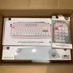 ACTTOレトロ Bluetoothキーボード・テンキー・デスクパッド3点セット ACTTOレトロ Bluetoothキーボード・テンキー・デスクパッド3点セット