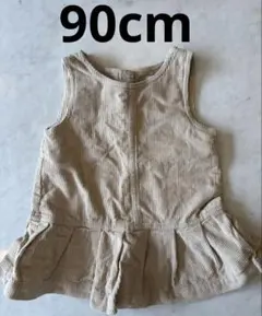 【美品】babyGAP コーデュロイ ジャンパースカート 90cm ベージュ