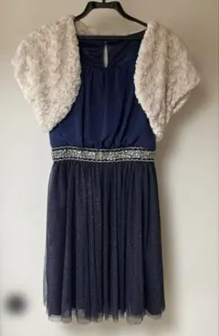 パーティードレス　ボレロ（フェイクファー）　9号