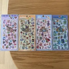 ディズニー Disney プチドロップステッカー 4枚セット