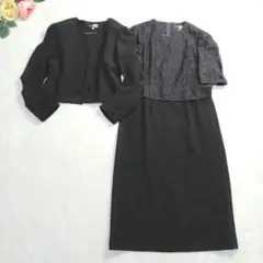 東京ソワール ブラックフォーマル ワンピースセット 冠婚葬祭 礼服 喪服 11号