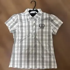 FILA GOLF 白黒チェック柄シャツ Lサイズ ゴルフウェア レディース