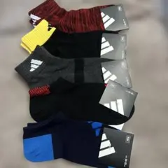 adidas　靴下　5足組　23〜25cm　boys　キッズ　ボーイズ　男の子