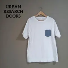URBAN RESEARCH DOORS tシャツ メンズ シンプル 白 ポッケのサムネイル