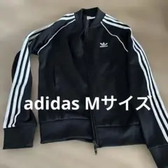 adidas ブラック ジャージ Mサイズ 3本ライン
