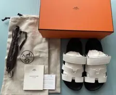 HERMES サンダル シプレ　白　36.5のサムネイル