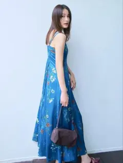 ボタニカルプリントキャミソールワンピース／ウォッシャブル　フレイアイディー