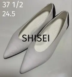 新品未使用 SHISEI シーセイ ポインテッドトゥパンプス 38 グレー メルカリ