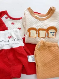 UNIQLO 西松屋 パジャマセット パンどろぼう