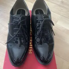 Oriental Traffic ブラック レインシューズ