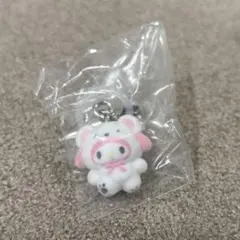 マイメロ　サンリオ ふわふわスノー めじるしチャーム ガチャガチャ