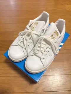 adidas Stan Smith ホワイト×ゴールド23.5cm
