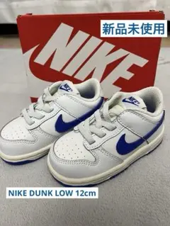 新品未使用Nike ダンクLOWベビーシューズ ホワイト/ブルー