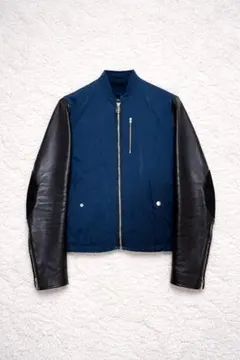 acne studios ブルゾン ネイビー レザー スタジャン ジャケット