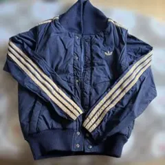 adidas ネイビー ダウンジャケット S 70年代〜80年代にかけてのもの