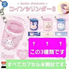 サンリオ コインシリンダー3 キキララ マロンクリーム シナモロール 未開封
