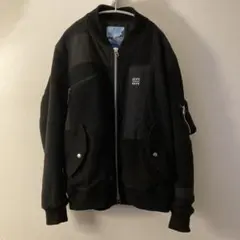 RAFSIMONS ロゴパッチクラシックMA-1ボンバージャケット - メルカリ