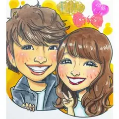 ❤️クオリティアップver❤️可愛い似顔絵お描きします❤️