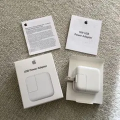 Apple純正　12W USB Power Adapter