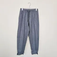 レディース Mサイズ ブルーグレー ジョガーパンツ ウエストゴム