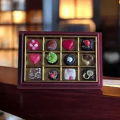 ミニチュアチョコレート 12粒BOX 高級風 デパ地下 チョコ ドールハウス