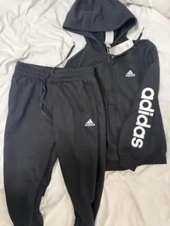 adidas ジャージ上下セット 黒
