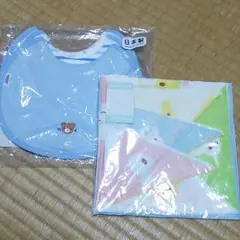 新品　スタイ3枚 ＋ガーゼハンカチ２枚　FIRSTセット